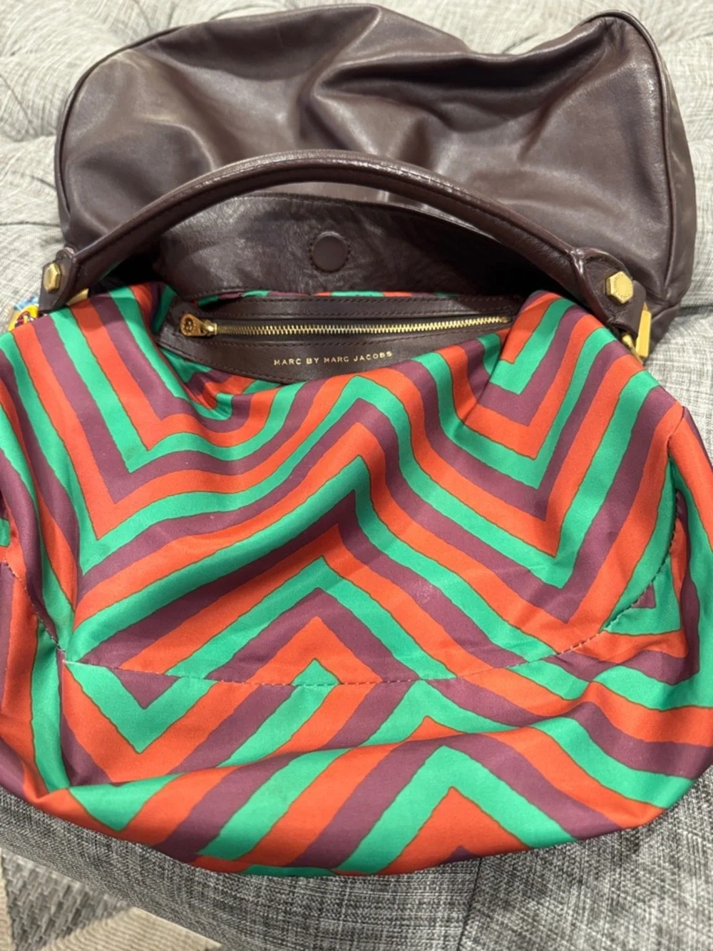 Marc Jacobs Bag Vintage Brown Leather Hobo